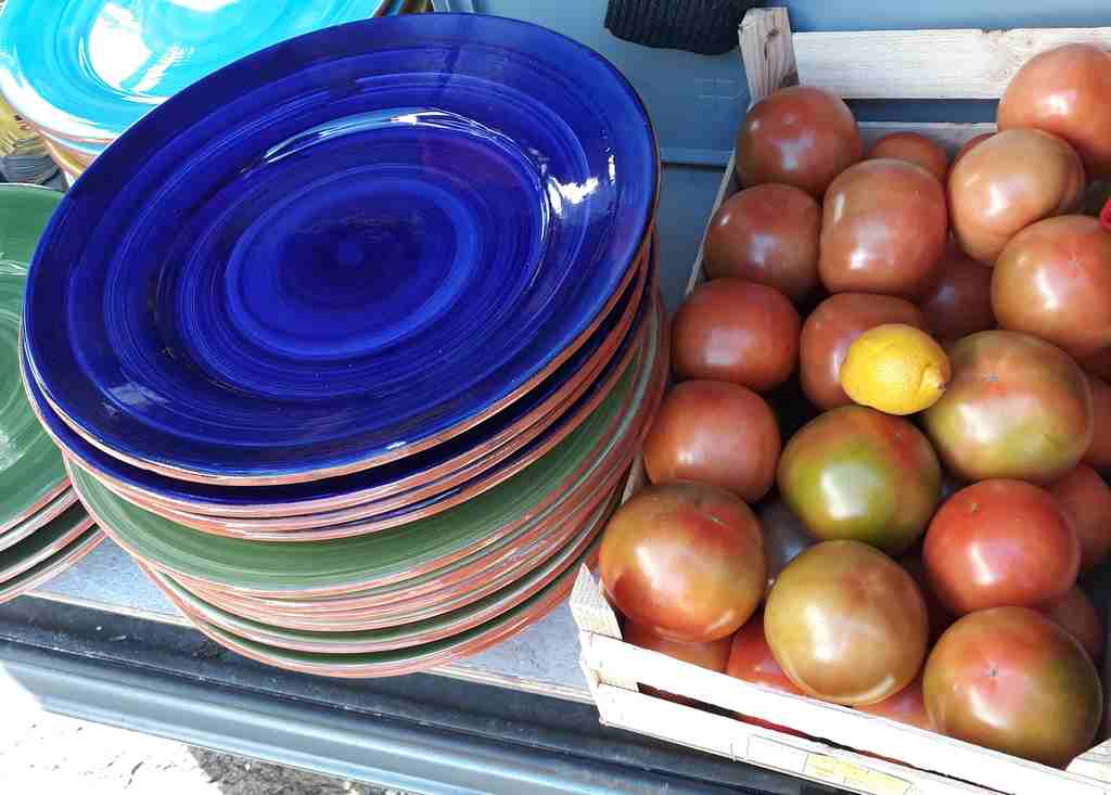 Gute Tomaten und Platen