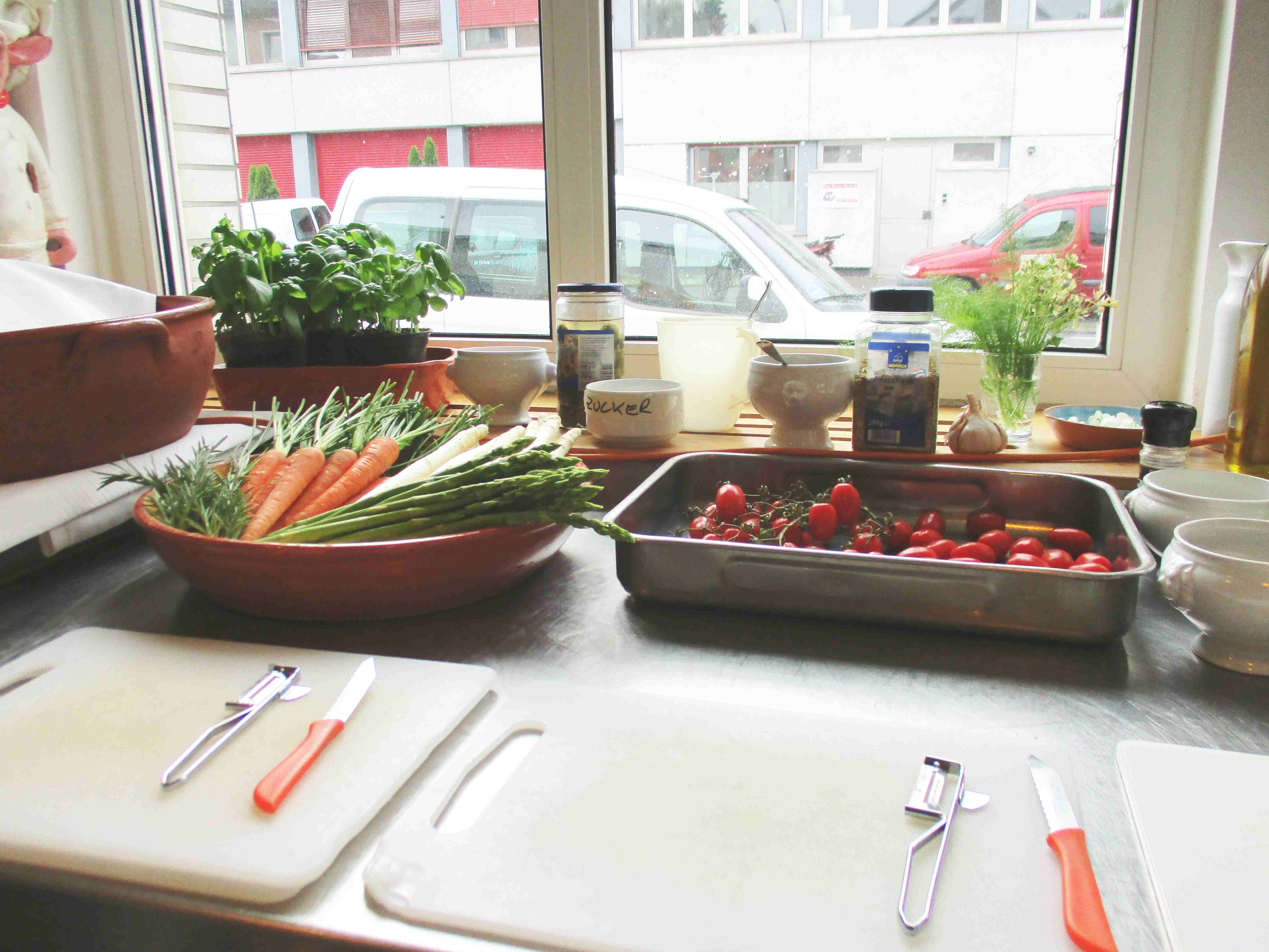 mis-en-place f&uuml;r kochparty catering k&ouml;ln